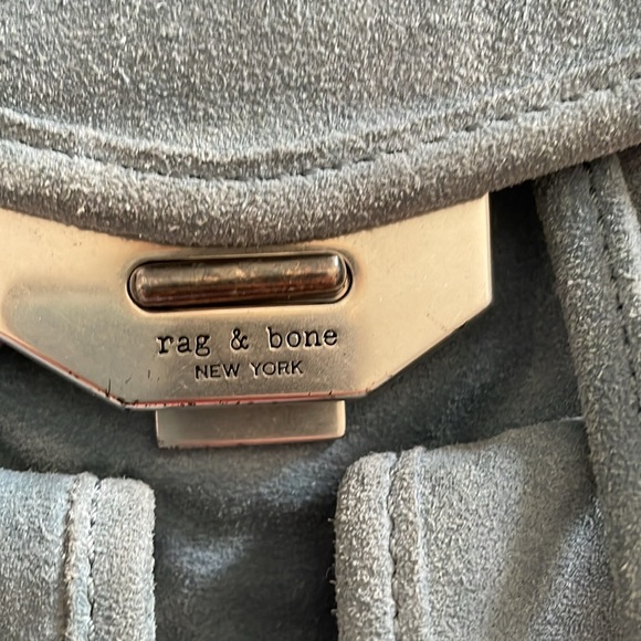 Rag & Bone Field Backpack blue suede backpack. Used - Picture 5 of 9